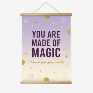 Magnetic Wood Frame Hanger 17.5"W x 24"H - Image 1