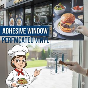 Square Design it Adhesive Window Perf